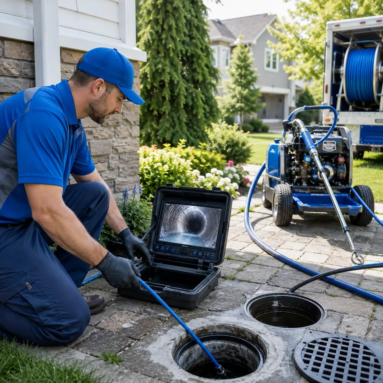 Outdoor drain cleaning professionals serving Krakow, WI